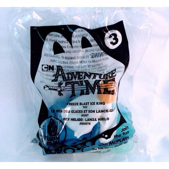 FREEZE BLAST ICE KING ADVENTURE TIME Figure Cartoon Network McDonald’s Toy - Picture 2 of 3
